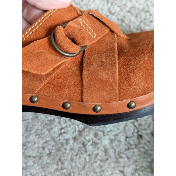 Skechers Women's Wooden Clog Golden Maple Suede Leather Slip On US 7 Brazil-lp - Picture 11 of 12